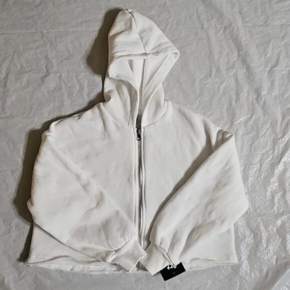 Art Class Girls Small 6/6X White Cropped Zippered Hoodie New - Picture 14 of 14